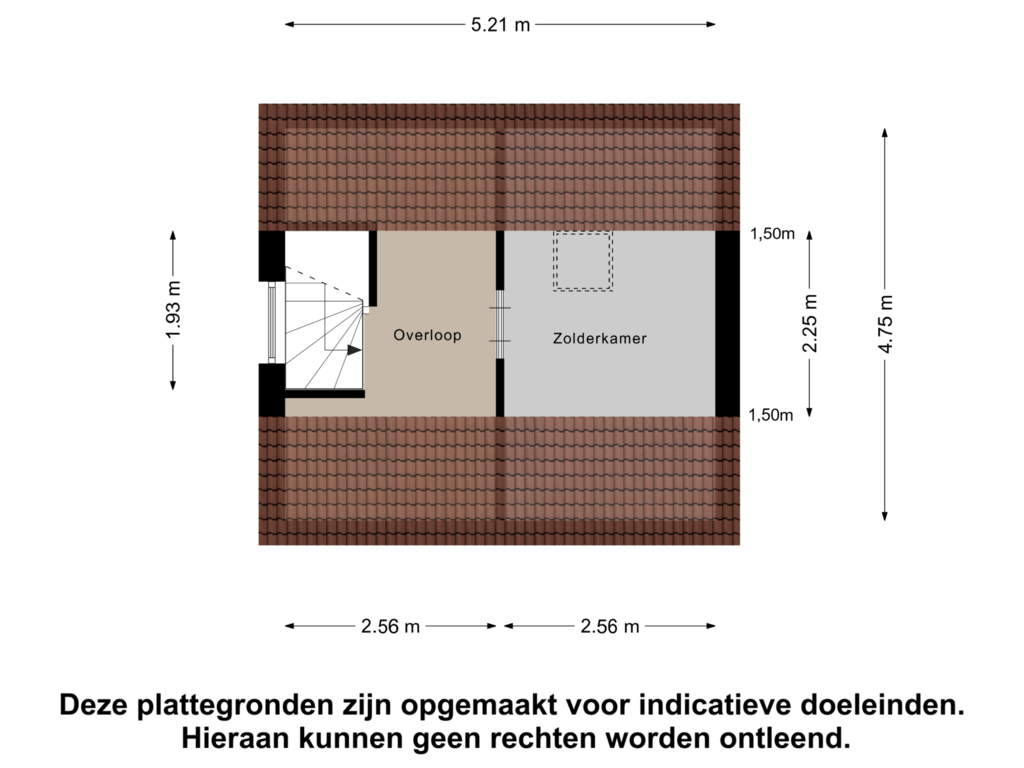 View floorplan of Tweede Verdieping of Kloostergang 43