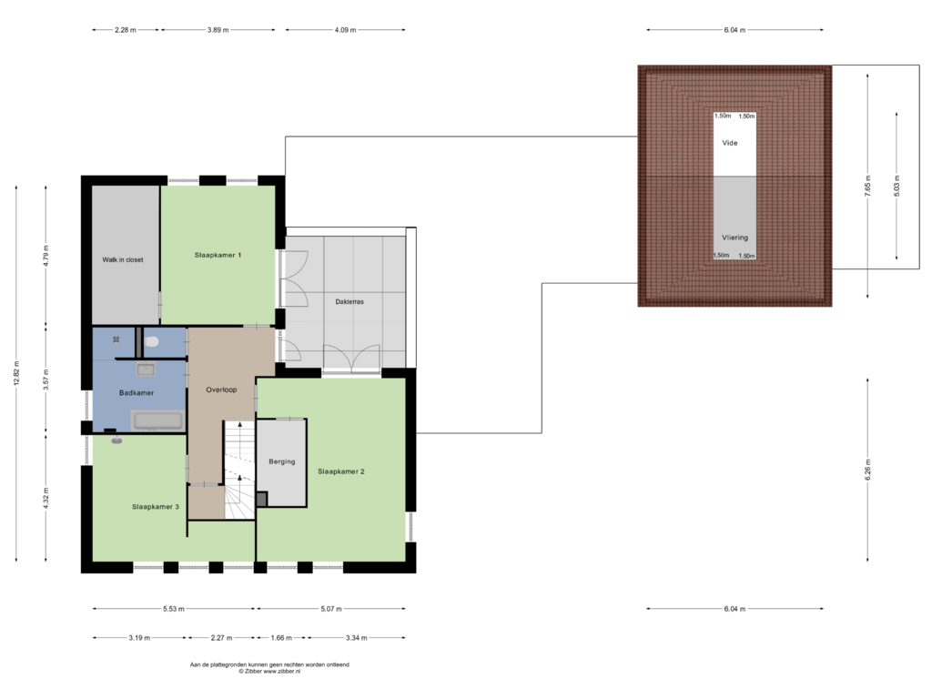 View floorplan of Eerste verdieping of Hoek 6