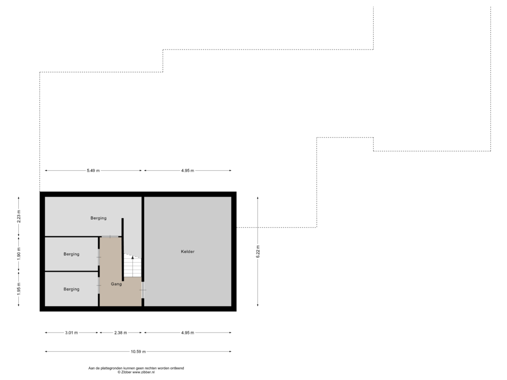 View floorplan of Kelder of Hoek 6