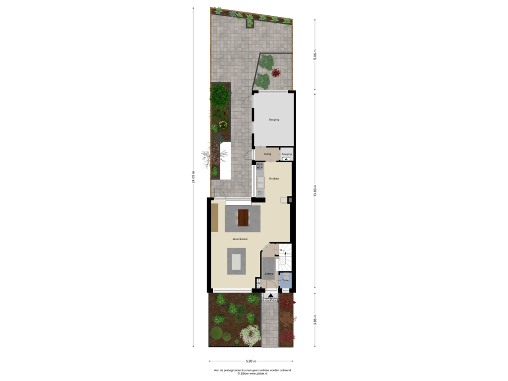 Bekijk plattegrond van Begane Grond _Tuin van Albert Meijeringstraat 44