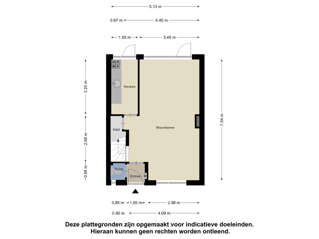 View floorplan of Begane Grond of Hovendaal 63