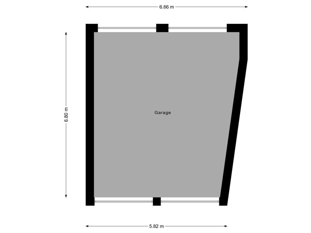 Bekijk plattegrond van Garage van Kloppenstraat 28