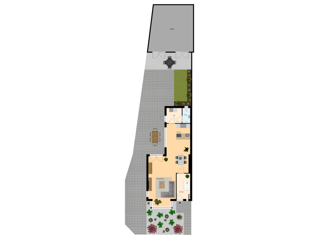 Bekijk plattegrond van Kadastrale Kaart van Kloppenstraat 28