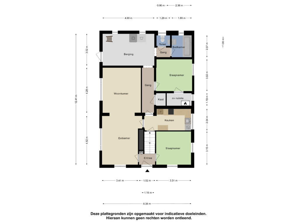 Bekijk plattegrond van Begane Grond van Vrij 5