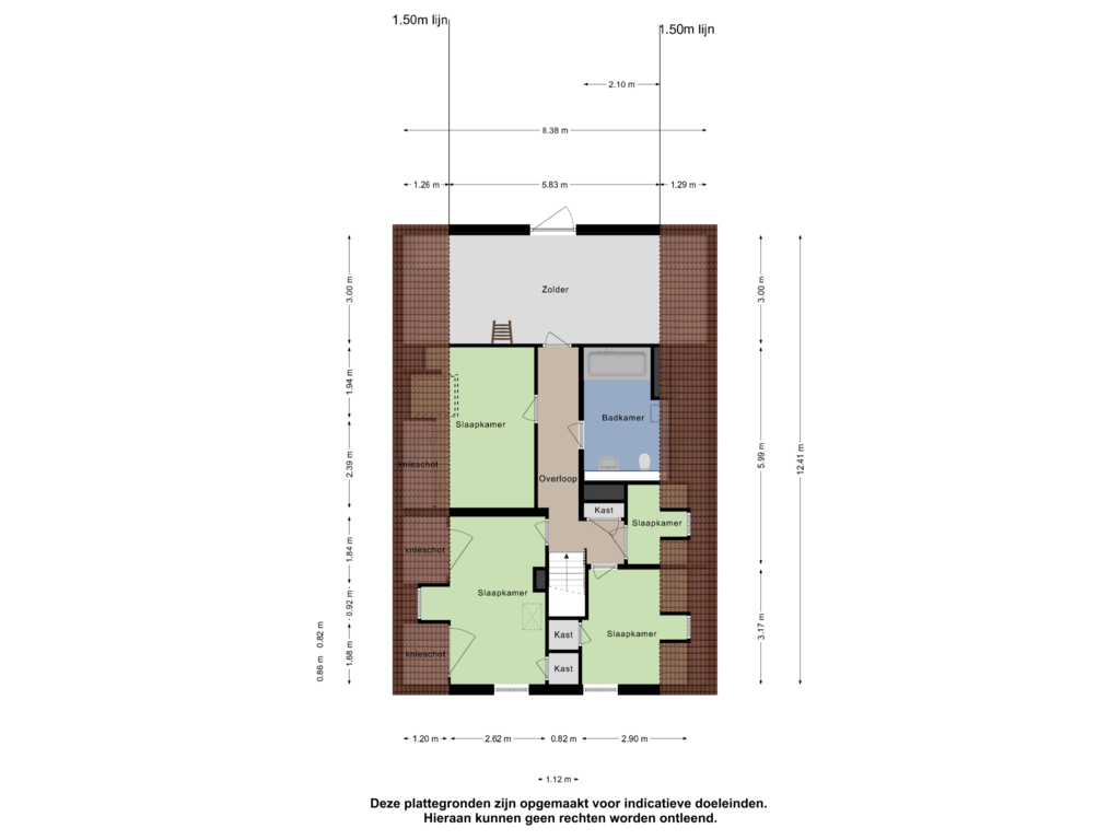 Bekijk plattegrond van Eerste Verdieping van Vrij 5