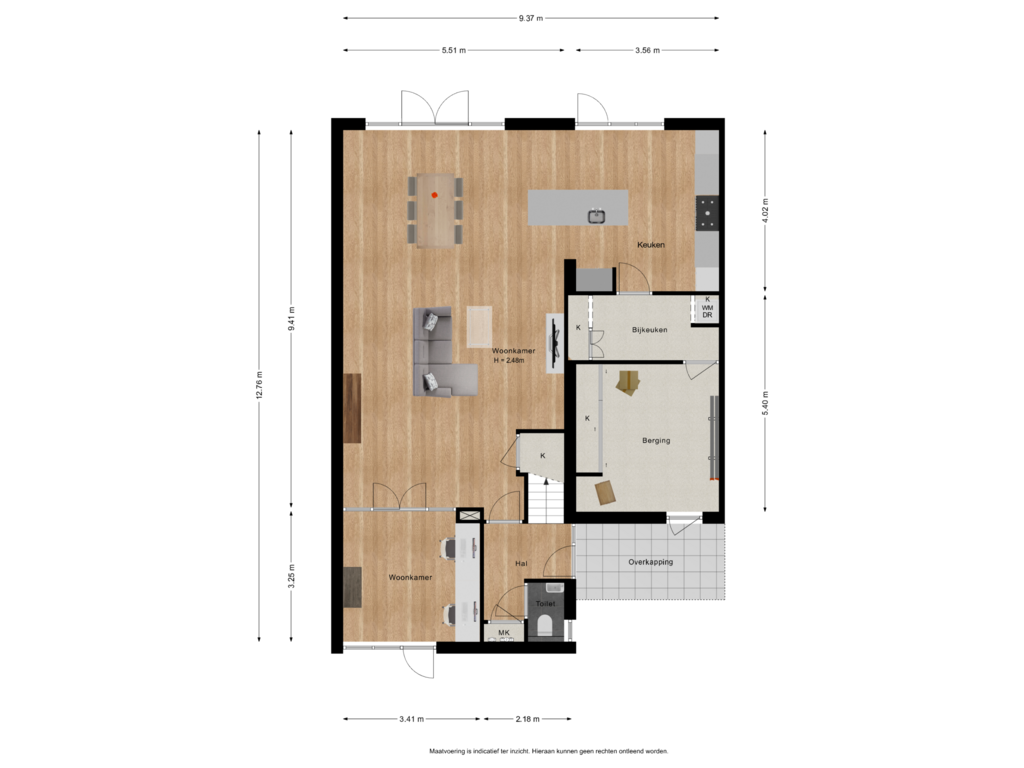 Bekijk plattegrond van Begane grond van Adjudantstraat 11