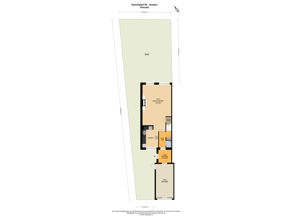 View floorplan of PERCEEL of Kamillehof 55