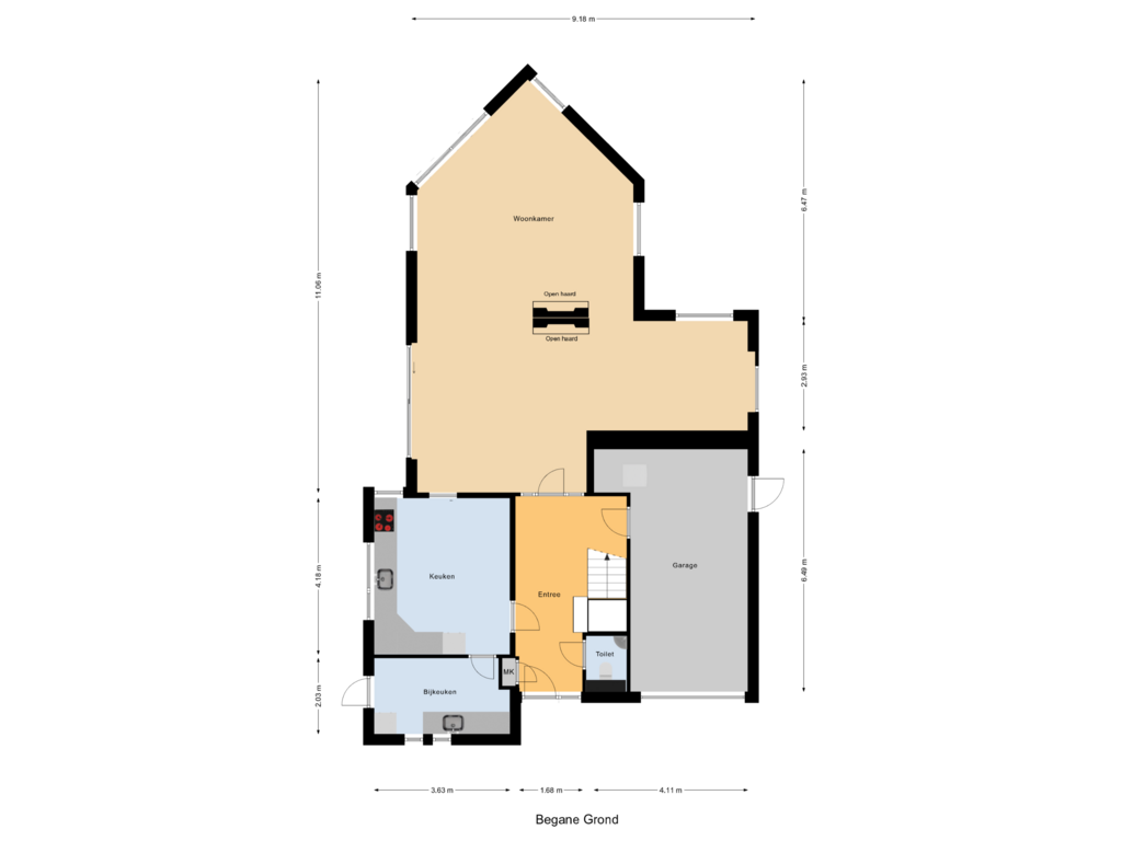 Bekijk plattegrond van Begane Grond van Eiland van Nassau 13