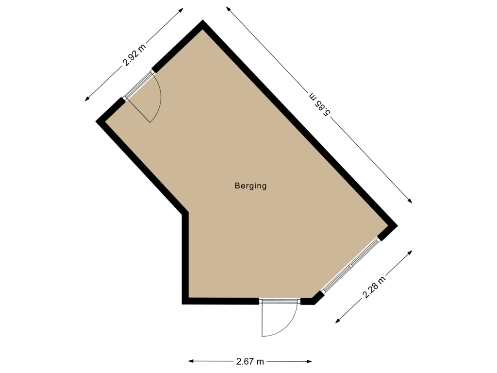 Bekijk plattegrond van Berging van Hyacinthstraat 13