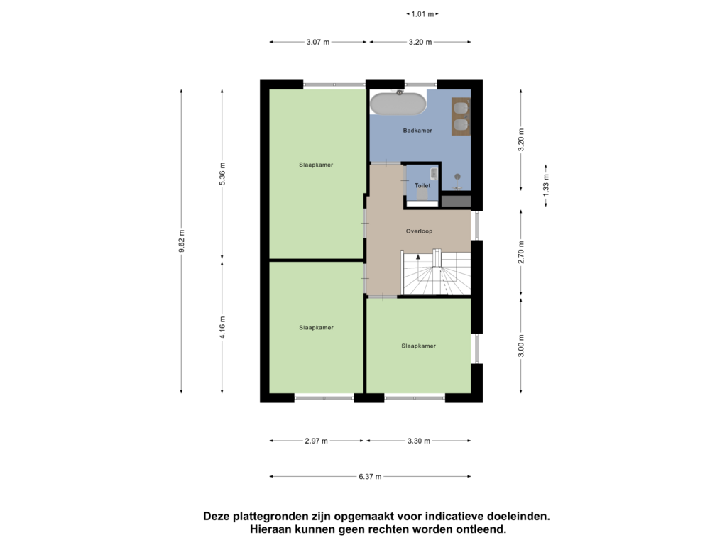 View floorplan of Eerste Verdieping of Heuvelstee 40