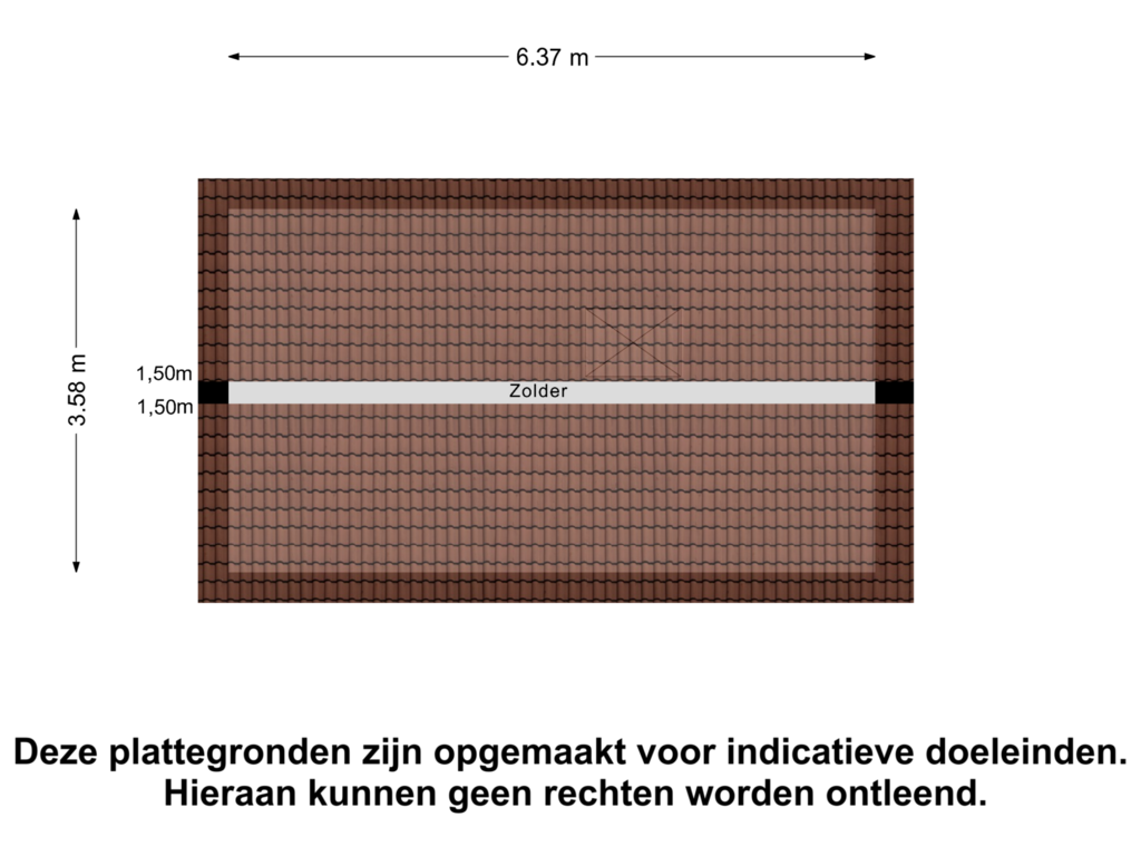 View floorplan of Zolder of Heuvelstee 40