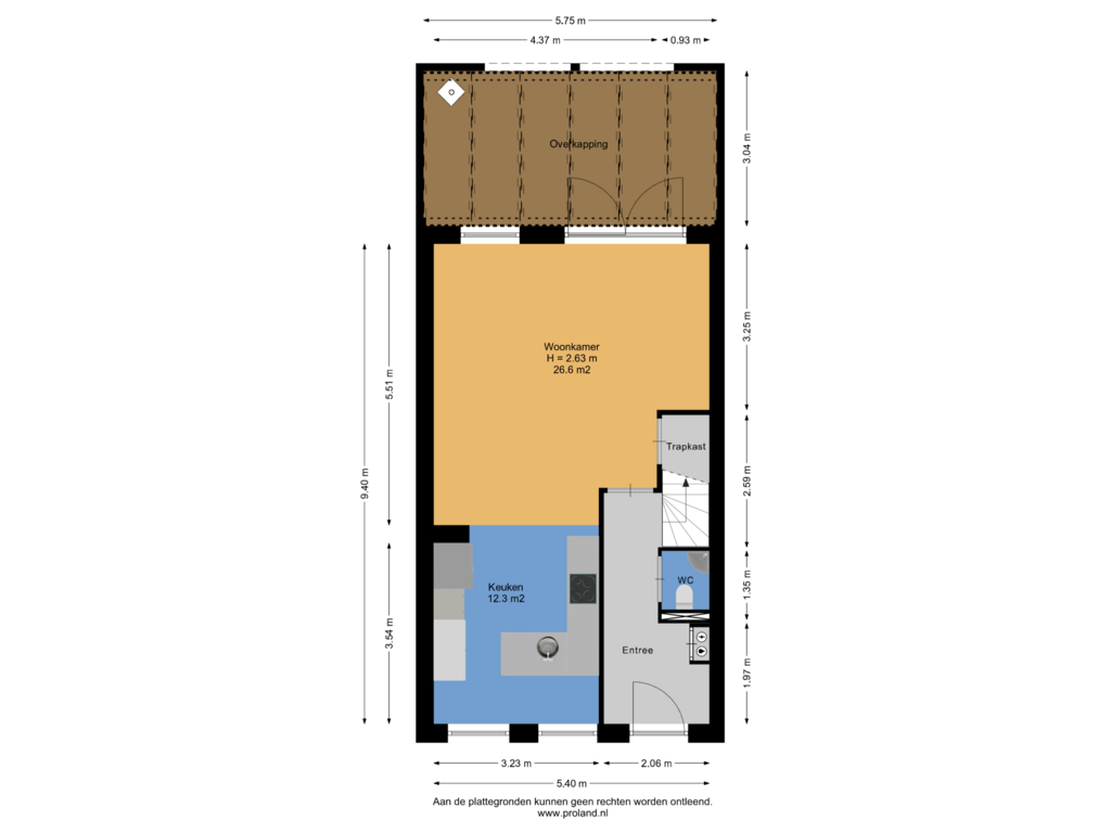 View floorplan of Begane Grond of Buorkerij 122