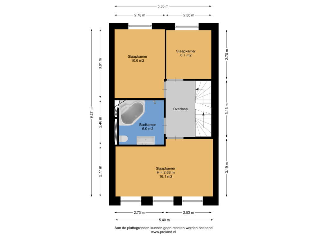 View floorplan of 1e Verdieping of Buorkerij 122