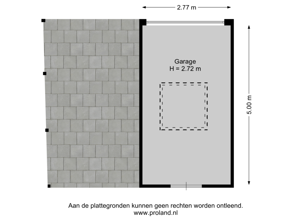 View floorplan of Garage of Buorkerij 122