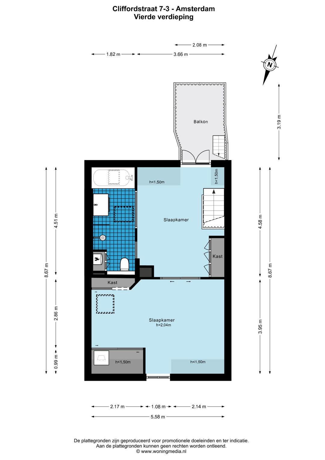 Foto 46 van Cliffordstraat 7-3