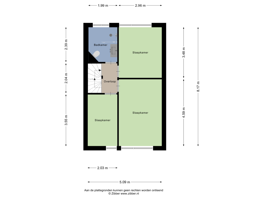 Bekijk plattegrond van Eerste Verdieping van Hendrick Avercampplantsoen 15