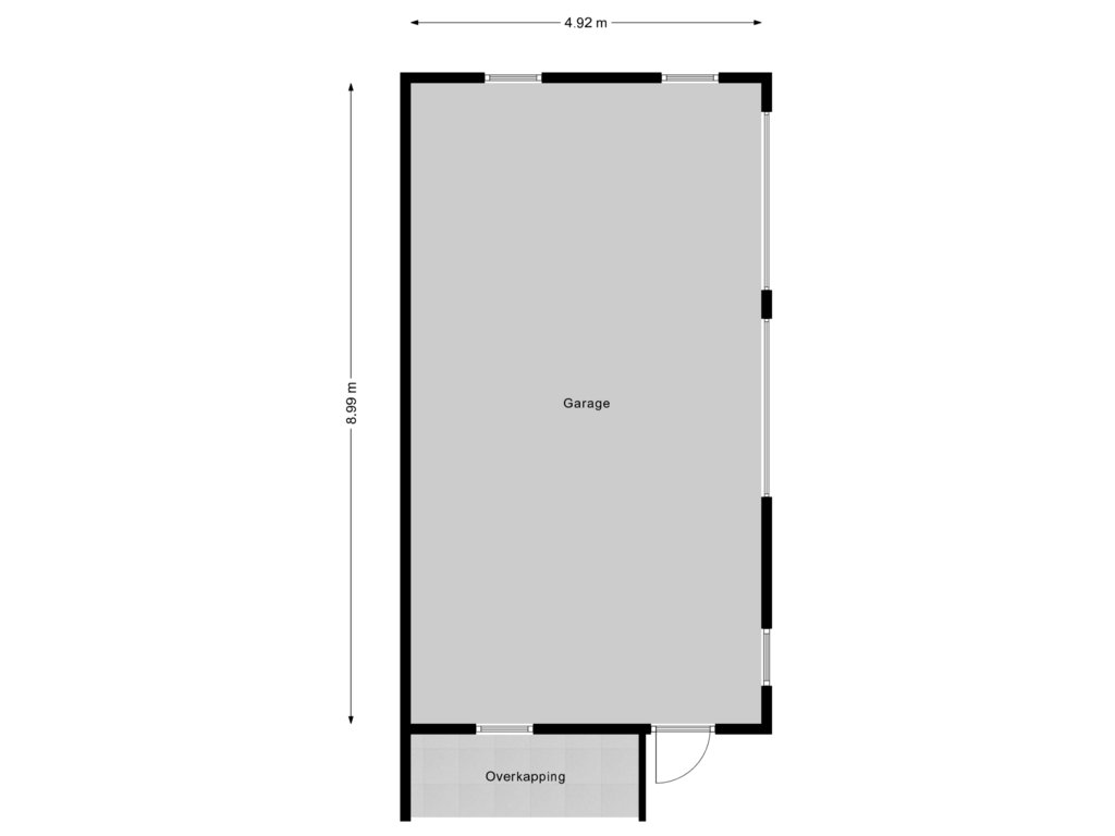 Bekijk plattegrond van Garage van Kolonieweg 3