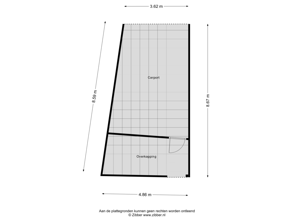 View floorplan of Overkapping of Churchillstraat 14