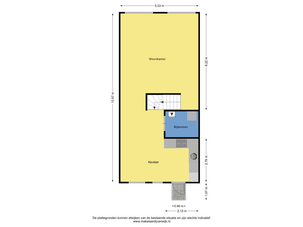 View floorplan of 1e Verdieping of Westerbaan 30