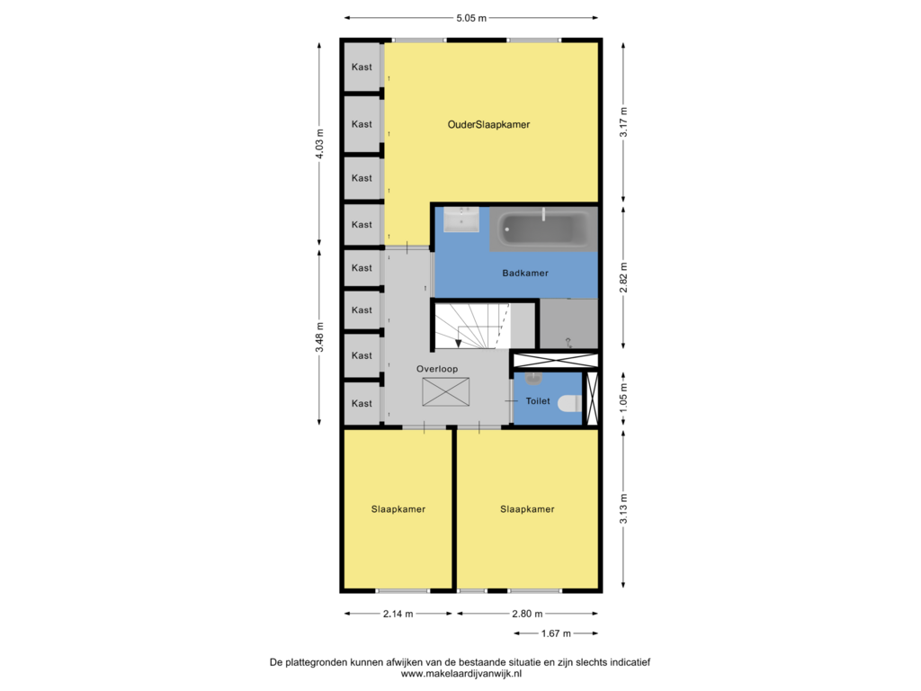 View floorplan of 2e Verdieping of Westerbaan 30