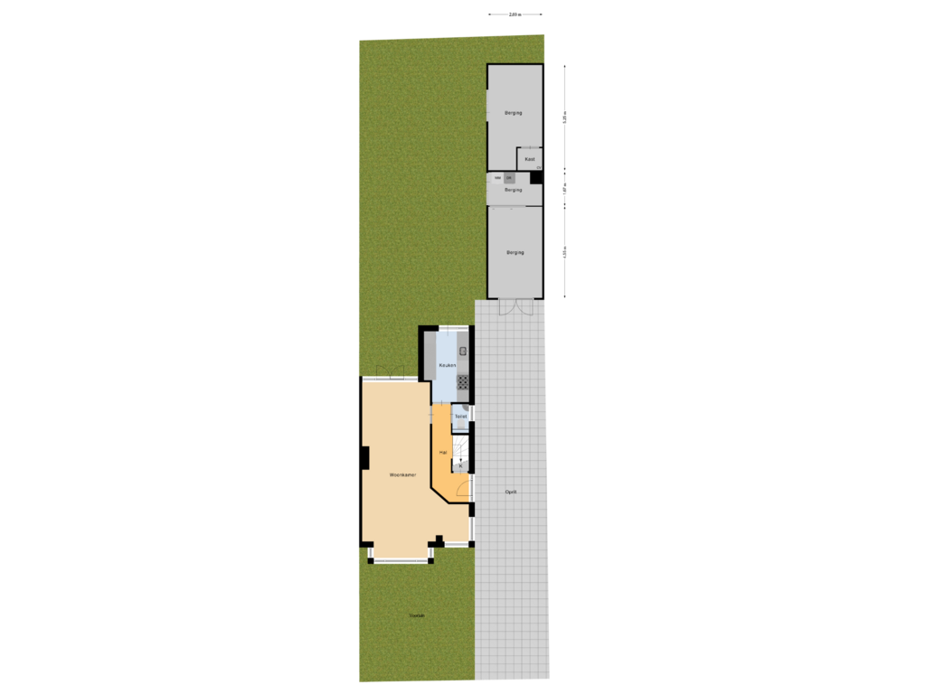 Bekijk plattegrond van Tuin van Weverstraat 39