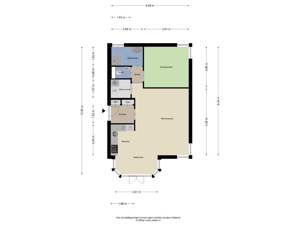 Bekijk plattegrond van Begane Grond van Harrie Carisstraat 6