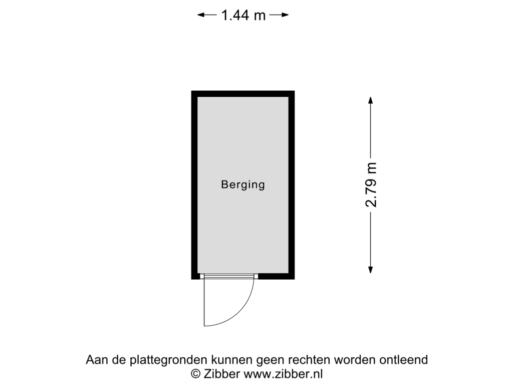 Bekijk plattegrond van Berging van Harrie Carisstraat 6