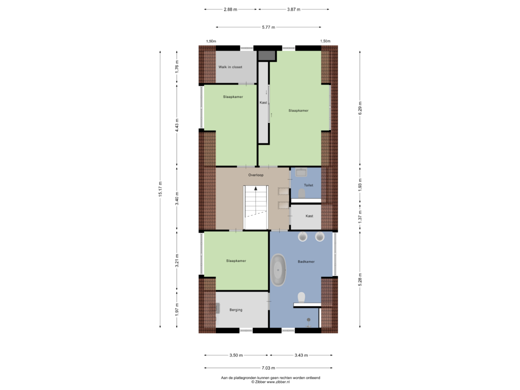 Bekijk plattegrond van Eerste Verdieping van Waterstraat 48