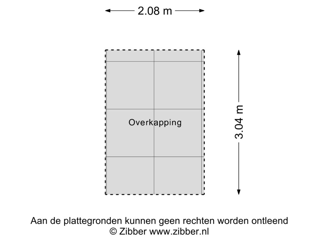 Bekijk plattegrond van Overkapping van Waterstraat 48