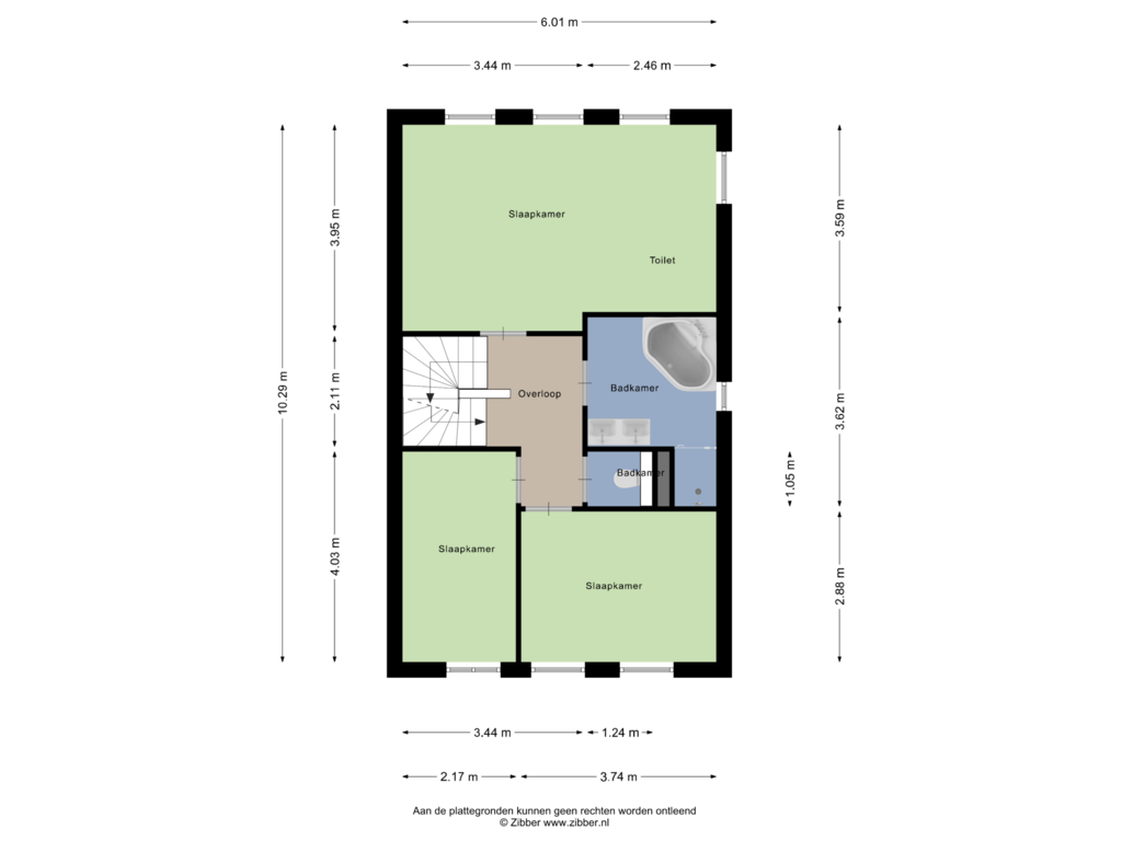 View floorplan of Eerste Verdieping of Amerongseberg 12