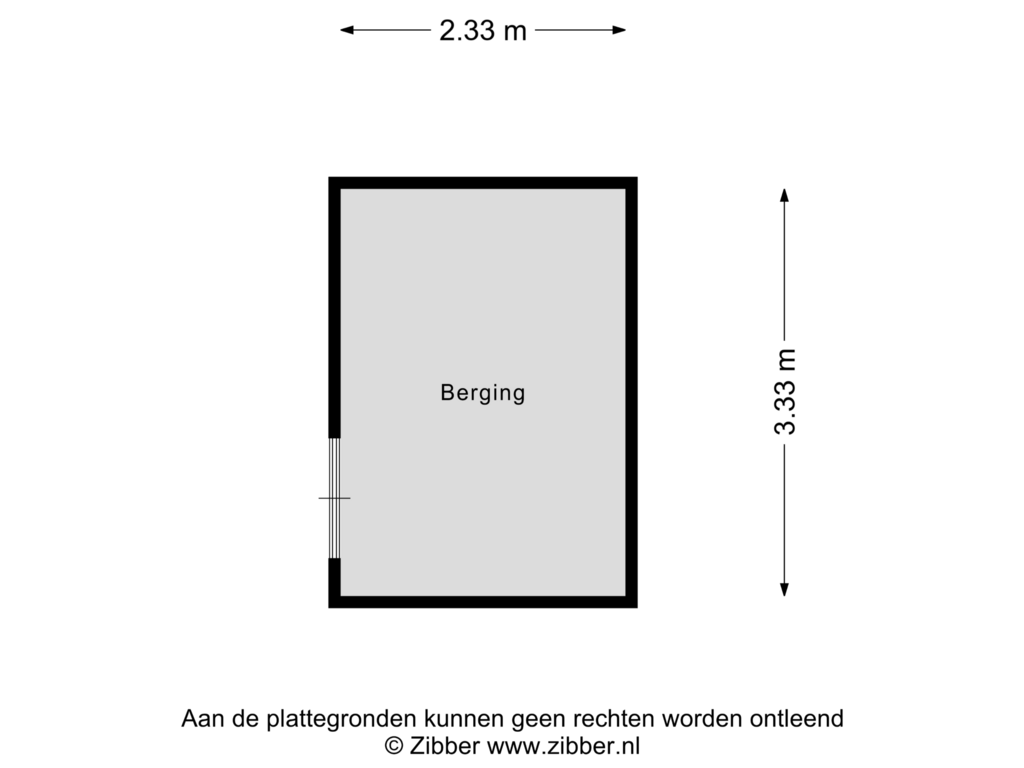 Bekijk plattegrond van Berging van Bloeme 27