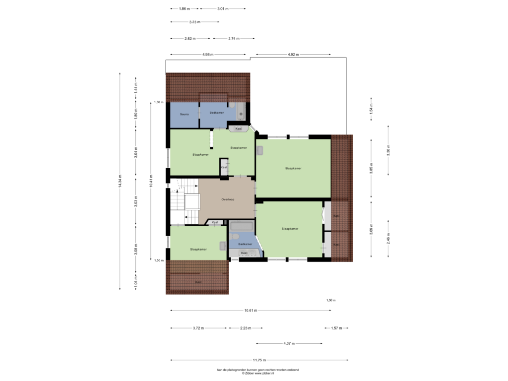 Bekijk plattegrond van Eerste verdieping van Min.Charles Ruysstraat 11