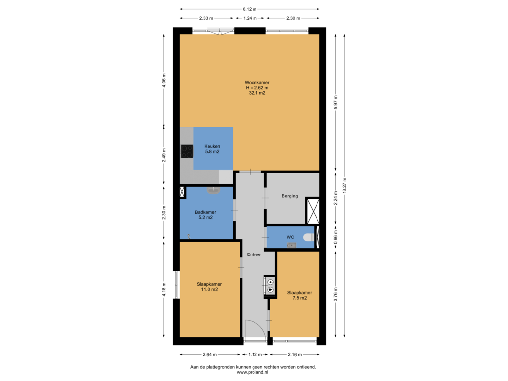 View floorplan of Appartement of Agoraweg 145