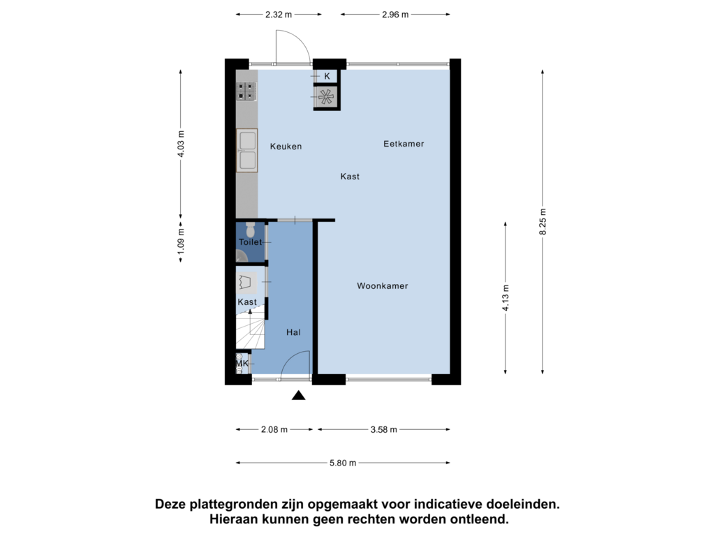 Bekijk plattegrond van Begane Grond van Jan Pieterszoon Coenlaan 34