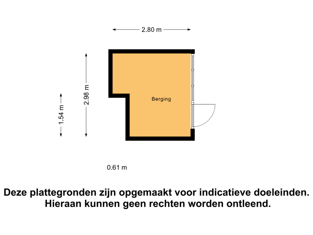 Bekijk plattegrond van Berging van Jan Pieterszoon Coenlaan 34