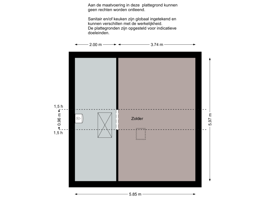 Bekijk plattegrond van Tweede verdieping van Beatrixweg 12