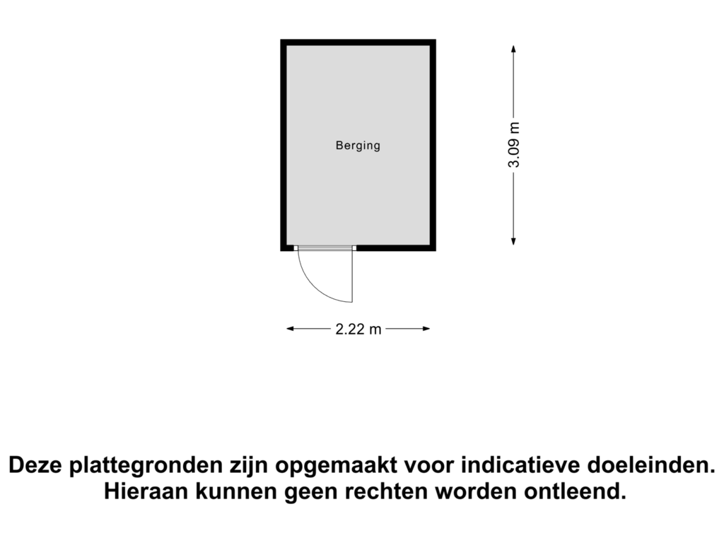 Bekijk plattegrond van Berging van Maassingel 41