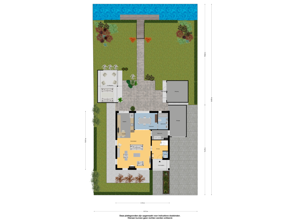 Bekijk plattegrond van Begane Grond Tuin van Wûnsstelling 25