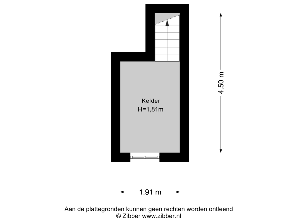 Bekijk plattegrond van Kelder van Van Effenlaan 5