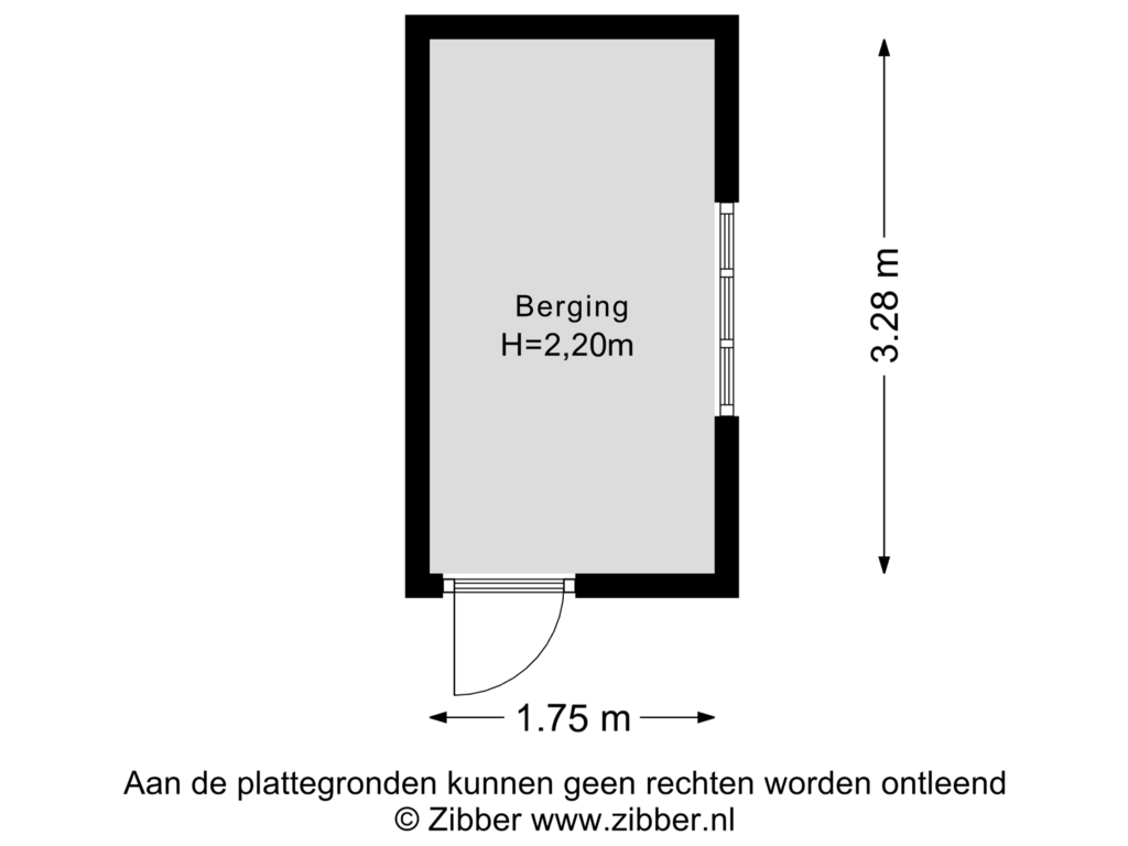 Bekijk plattegrond van Berging van Van Effenlaan 5