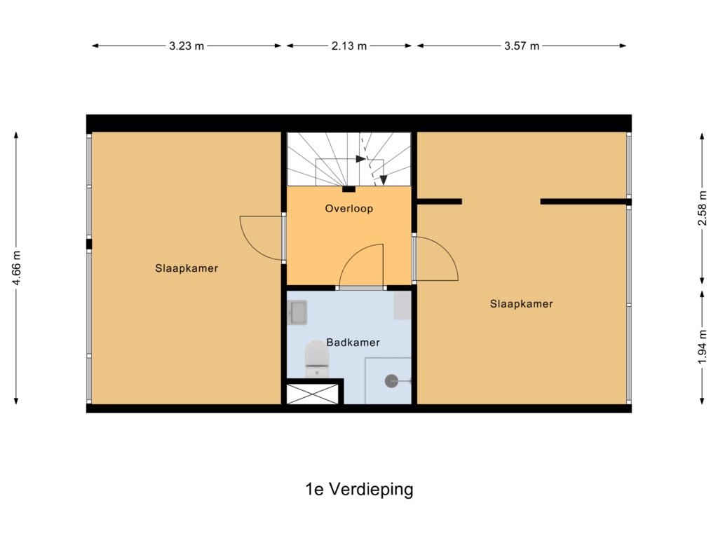 Bekijk plattegrond van 1e Verdieping van Schipbeek 48