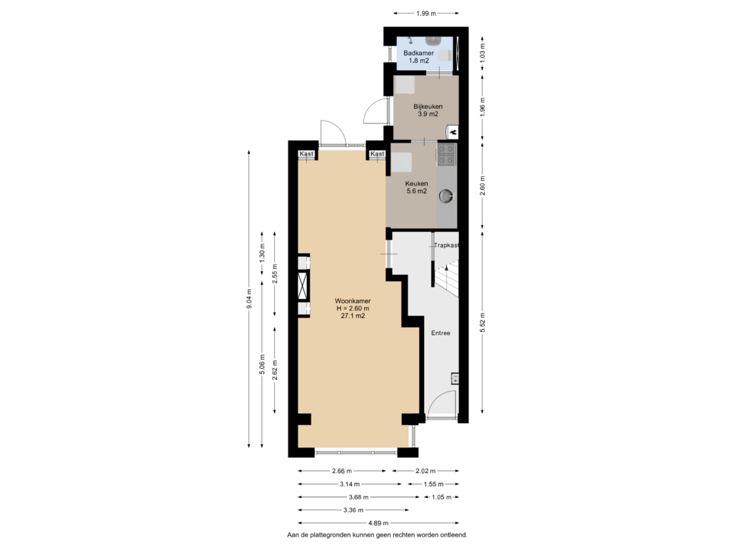 Bekijk plattegrond van Begane Grond van Leeuwarderstraat 26