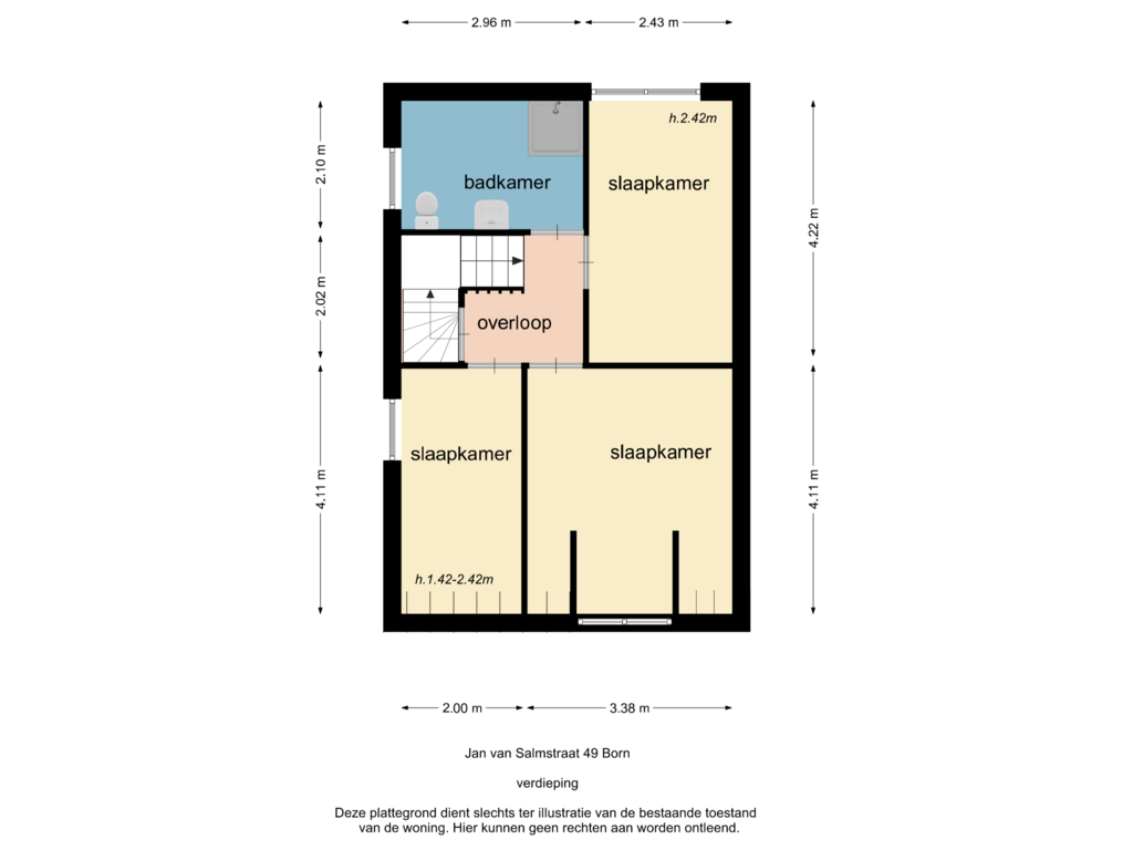 Bekijk plattegrond van verdieping van Jan van Salmstraat 49