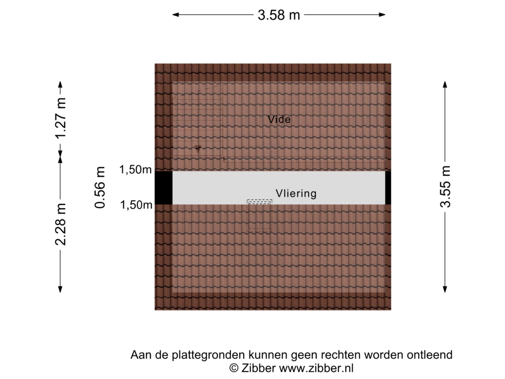 View floorplan of Vliering of Het Wielemakersland 1