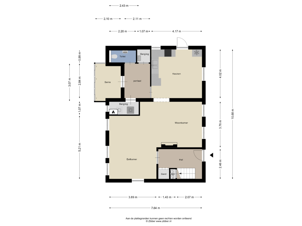 Bekijk plattegrond van Begane grond van Koudenoord 12