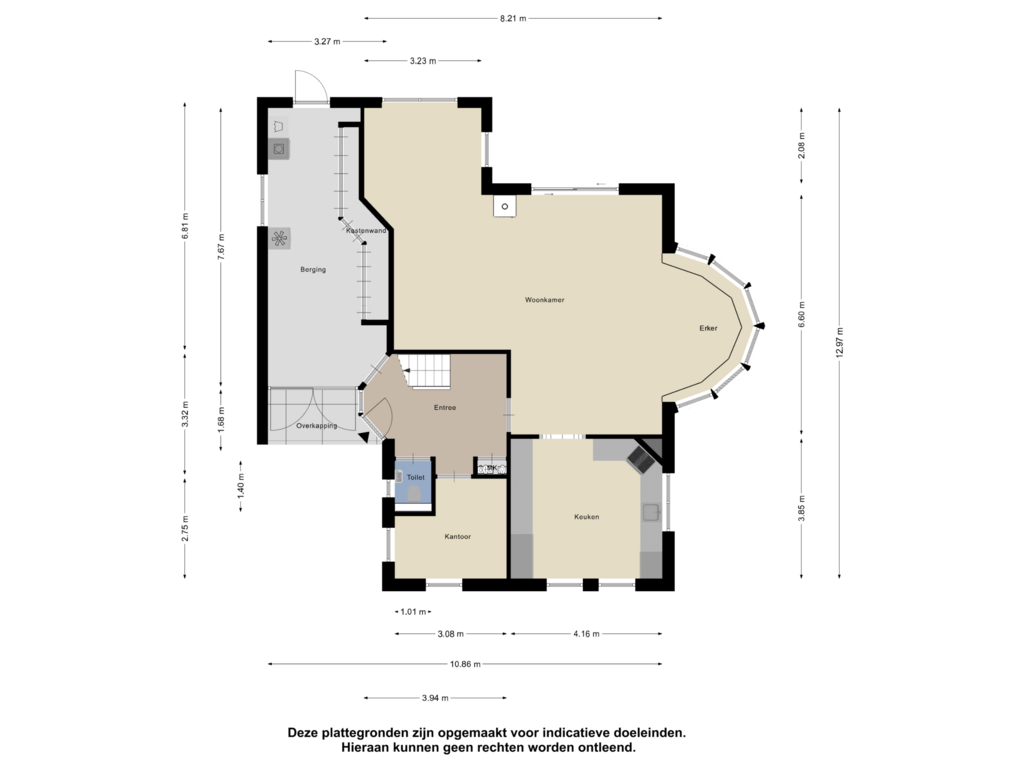 View floorplan of Begane Grond of Wollegras 28