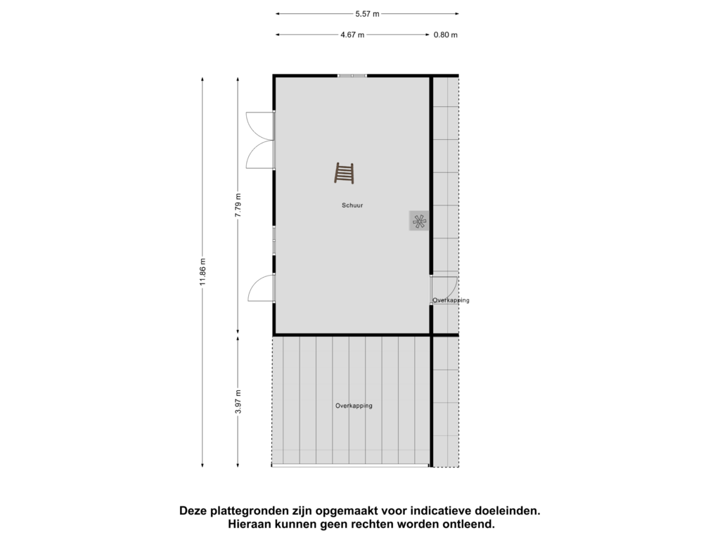 View floorplan of Schuur of Wollegras 28