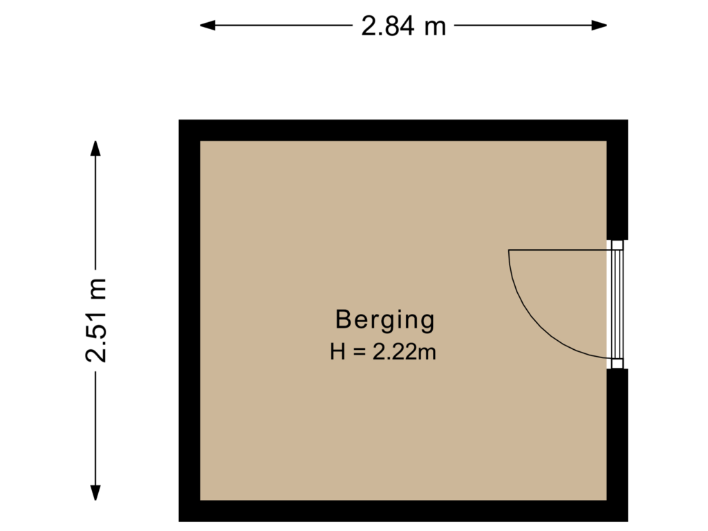 Bekijk plattegrond van Berging van Cremerstraat 28