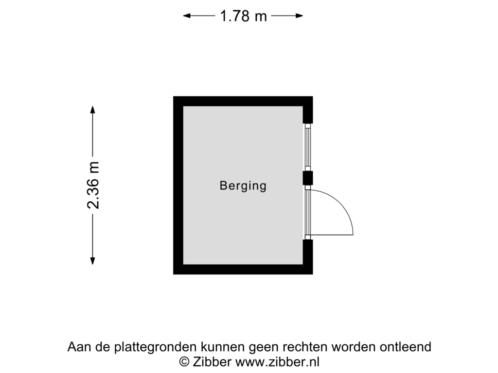 Bekijk plattegrond van Berging van De Bullewei 1