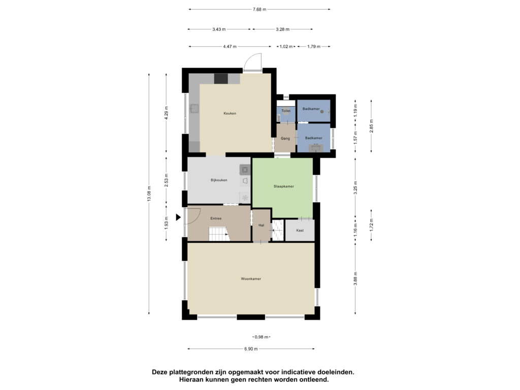 View floorplan of Begane Grond of Zuiderzeestraatweg 330